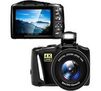 Brightake Appareil photo numérique 3.0", compact, objectif macro, 48 MP, avec carte mémoire 32GB, zoom numérique 16X, pour débutants en photographie,