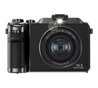 Brightake Appareil photo numérique 3,0 pouces, double, 48MP, vidéo 4K, zoom 18x, anti-secousse, compact, noir Noir G