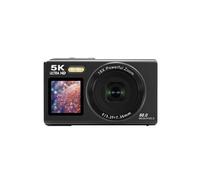 Brightake Appareil photo numérique 5K, 80MP, zoom 18X, double écran, WLAN, caméra Ultra HD, Parfait pour les selfies, le vlogging et la photographie