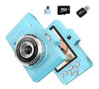 Brightake Appareil photo numérique, avec double caméra, 4800W, 2,8" écran IPS, zoom 8x, 64G, avec flash, appareil photo étudiant, pour étudiants,