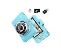 Brightake Appareil photo numérique, avec double caméra, 4800W, 2,8" écran IPS, zoom 8x, 64G, avec flash, appareil photo étudiant, pour étudiants,