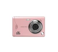 Brightake Appareil photo numérique, capteur 48 mégapixels, enregistrement vidéo Full HD 1080p, écran 3 pouces, zoom numérique 16x, portable, rose
