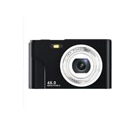 Brightake Appareil photo numérique portable, compact 32 Go, facile à prendre en main, 48 MP, écran HD, objectif zoom, écran IPS, noir
