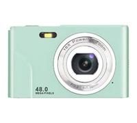 Brightake Appareil photo numérique portable, compact 32 Go, facile à prendre en main, 48 MP, écran HD, objectif zoom, écran IPS, vert Vert G