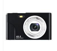 Brightake Appareil photo numérique portable, compact 32 Go, facile à prendre en main, 48 MP, écran HD, objectif zoom, écran IPS, noir noir G