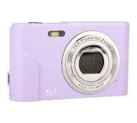 Brightake Appareil photo numérique portable, compact 32 Go, facile à prendre en main, 48 MP, écran HD, objectif zoom, écran IPS, violet