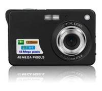 Brightake Appareil photo numérique rétro pour étudiants avec CCD 48 mégapixels, haute résolution, compact et portable, noir noir G