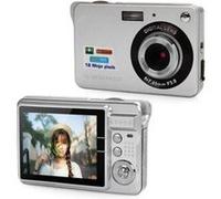 Brightake Appareil photo numérique rétro pour étudiants avec CCD 48 mégapixels, haute résolution, compact et portable, argenté argenté G