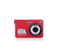 Brightake Appareil photo numérique rétro pour étudiants avec CCD 48 mégapixels, haute résolution, compact et portable, rouge
