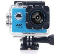 Brightake Caméra d'action 4K avec carte SD de 64 Go, connexion APP, WLAN, étanche à 30 m, 2 pouces, pour l'extérieur, la plongée, le ski, bleu Bleu G