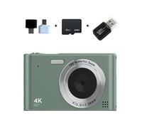 Brightake Caméra rétro CCD 64GB, immortaliser les moments à tout moment, avec zoom 16x, écran 2,4 pouces, qualité HD, vert