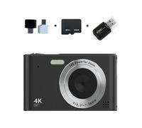 Brightake Caméra rétro CCD 64GB, immortaliser les moments à tout moment, avec zoom 16x, écran 2,4 pouces, noir