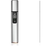 Brightake Ciseaux Électriques pour Poils de Nez, ciseaux Auriculaires et Nasaux Rechargeables USB, avec Lame Amovible-argent argent G