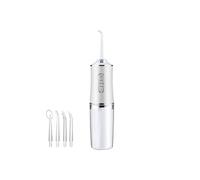 Brightake Eau pulsée à haute pression sans fil 3 modes capacité 10,1 oz floz irrigateur dentaire Nettoyant oral Flosser à eau -blanc