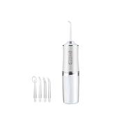 Brightake Eau pulsée à haute pression sans fil 3 modes capacité 10,1 oz floz irrigateur dentaire Nettoyant oral Flosser à eau -blanc