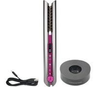Brightake Fer à friser et lisseur 2 en 1, revêtement céramique, portable et maniable - Avec batterie Tesla et écran LED G