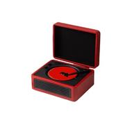 Brightake Haut-parleur Bluetooth multifonctionnel avec LED & double lecteur CD - Design rétro, batterie 3000mAh, télécommande, noir