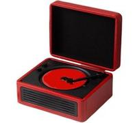 Brightake Haut-parleur Bluetooth multifonctionnel avec LED & double lecteur CD - Design rétro, batterie 3000mAh, télécommande, noir Noir G