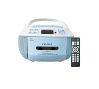 Brightake Lecteur CD avec télécommande, haut-parleur Bluetooth, lecteur de cassettes, radio, cadeau pour étudiants, grands-parents, bleu