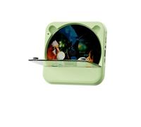 Brightake Lecteur CD Bluetooth 8 en 1 avec haut-parleur, portable, hi-fi, rechargeable, télécommande, radio FM, protection contre la poussière,