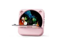 Brightake Lecteur CD Bluetooth 8 en 1 avec haut-parleur, portable, hi-fi, rechargeable, télécommande, radio FM, protection contre la poussière,
