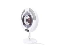Brightake Lecteur CD Bluetooth avec touches tactiles, housse anti-poussière, télécommande, radio FM, design interrupteur, prend en charge