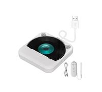 Brightake Lecteur CD de voiture externe, connexion USB sans perte de qualité, HiFi, lecteur CD multifonctionnel blanc