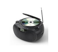 Brightake Lecteur CD portable Boombox avec Bluetooth 5.0, radio FM, AUX & USB - Compatible CD-R/CD-RW/MP3/WMA, alimentation sur secteur & batterie,