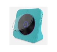 Brightake Lecteur CD rétro avec Bluetooth, rechargeable, lecture USB, radio FM télécommande, lecture programmée, bleu