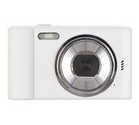 Brightake Mini appareil photo numérique avec longe, CCD, 2,4 pouces, zoom 8x, caméra vidéo portable, appareil photo avec carte, cadeau pour enfants, étudiants, blanc Blanc G