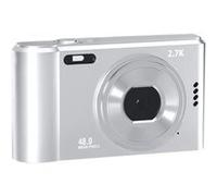 Brightake Mini appareil photo numérique avec longe, CCD, 2,4 pouces, zoom 8x, caméra vidéo portable, appareil photo avec carte, cadeau pour enfants, étudiants, argent Argent G