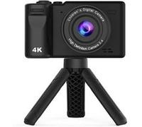 Brightake Mini caméra numérique avec support, double caméra, vidéo 1080P, 4.0X Zoom Beauty-Filter, jouet pour enfants, étudiants, noir Noir G