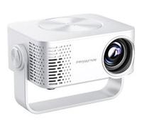 Brightake Mini projecteur 1080P avec WiFi et haut-parleur - Projecteur LED portable pour téléphone portable et home cinéma, blanc