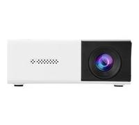 Brightake Mini projecteur portable 1080P, sans fil, USB, projecteur LED, transmission d'écran, compact, noir-blanc