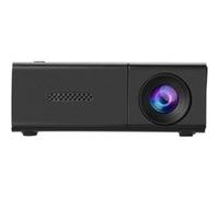 Brightake Mini projecteur portable 1080P, sans fil, USB, projecteur LED, transmission d'écran, compact, noir