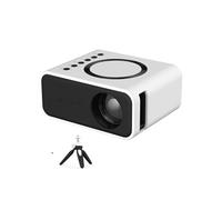 Brightake Mini projecteur, portable, prend en charge les connexions sans fil, offre plusieurs interfaces, trois options de fixation, 11 x 9 x 5 cm,