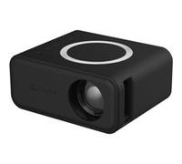 Brightake Mini projecteur, portable, prend en charge les connexions sans fil, offre plusieurs interfaces, trois options de fixation, 11 x 9 x 5 cm, noir