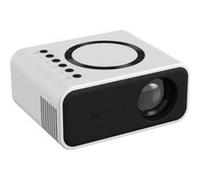 Brightake Mini projecteur, portable, prend en charge les connexions sans fil, offre plusieurs interfaces, trois options de fixation, 11 x 9 x 5 cm, blanc