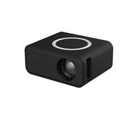 Brightake Mini projecteur, portable, prend en charge les connexions sans fil, offre plusieurs interfaces, trois options de fixation, 11 x 9 x 5 cm, noir
