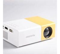 Brightake Mini projecteur, portable, résolution HD, adapté à un usage domestique, compatible ordinateurs portables/PC/Smartphone jaune G