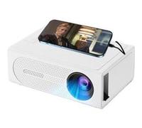 Brightake Mini projecteur, Projecteur portable, LED, Prend en charge iOS et Android, Compatible avec les ordinateurs portables/PC/Smartphone, Blanc