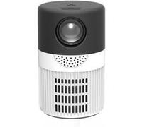 Brightake Mini vidéoprojecteur avec WiFi 5G, portable, support Full HD, transfert de données rapide, faible délai, AV/HDMI/USB, noir blanc