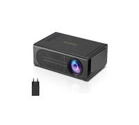 Brightake Mini vidéoprojecteur, Portable, Rétroprojection d'écran filaire, Prend en charge iOS et Android, Compatible ordinateurs