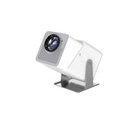 Brightake Projecteur configuré avec plusieurs interfaces, MINI portable, adapté à plusieurs scénarios, 17,2 x 10,9 x 10 cm, blanc
