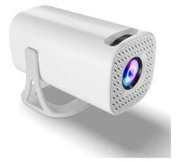 Brightake Projecteur, fonction de calibrage automatique, avec Bluetooth, portable, adapté au home cinéma, aux fêtes, 10,3 x 10,3 x 20,4 cm, blanc