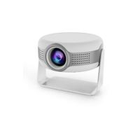 Brightake Projecteur intelligent 4K HD, correction trapézoïdale, projection à 130°, Wi-Fi, Android, blanc
