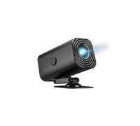Brightake Projecteur portable avec support, relevable, HD, prise en charge WLAN, alimentation USB, 3D Surround, noir