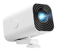 Brightake Projecteur portable avec support, relevable, HD, prise en charge WLAN, alimentation USB, 3D Surround, blanc