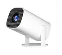 Brightake Projecteur portable, mini projecteur, 1080P, design carré, Bluetooth, WiFi6 + BT5.0, compatible avec Android 11.0, blanc