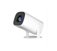Brightake Projecteur portable, mini projecteur, 1080P, design carré, Bluetooth, WiFi6 + BT5.0, compatible avec Android 11.0, blanc